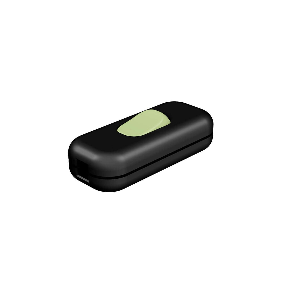 Interruttore Unipolare rompifilo Creative Switch Nero e pulsante Verde prato