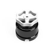 Interruttore/Deviatore in porcellana nero con manopola Bianco