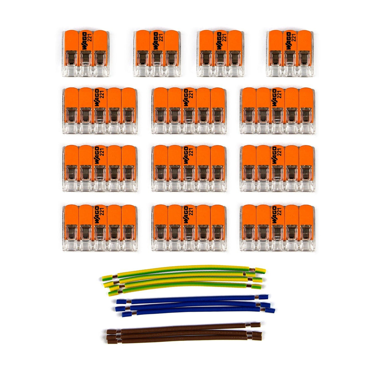 Kit di collegamento WAGO compatibile con cavo 3x per Rosone a 11 fori