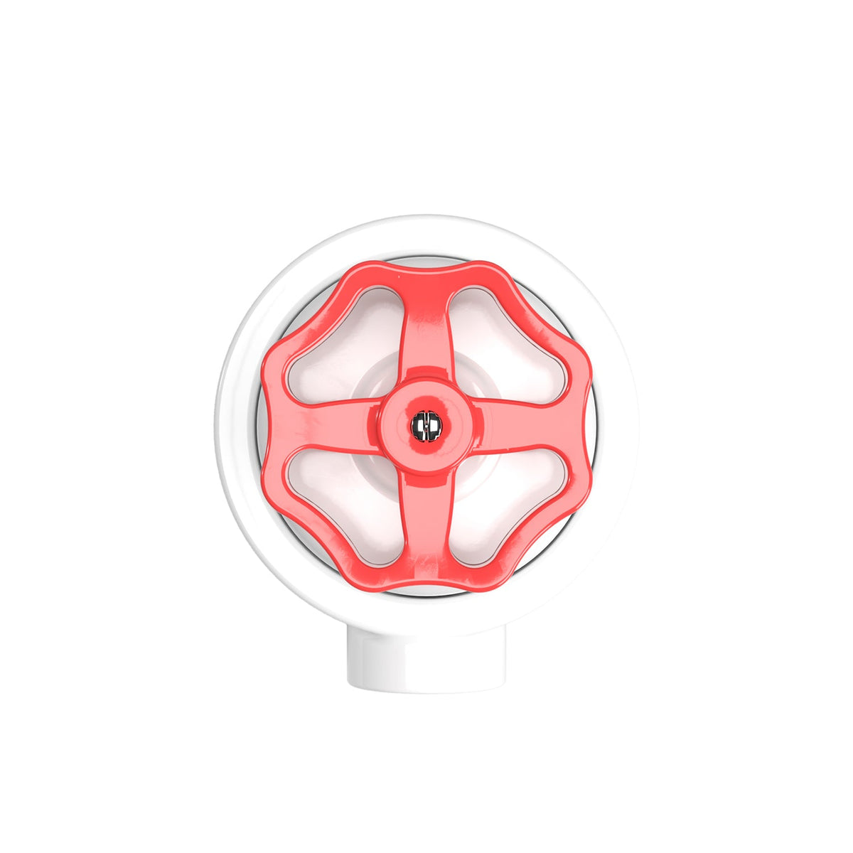 Kit interruttore/deviatore con manopola e base per Creative-Tubes in porcellana bianca Rosso 1