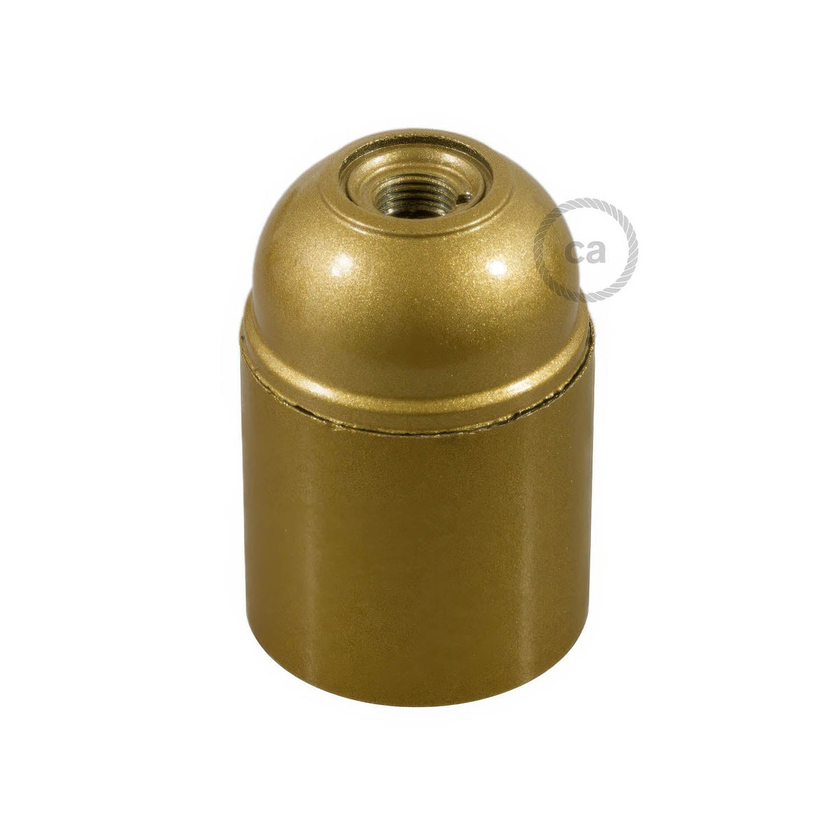 Kit portalampada E27 in bakelite - Oro