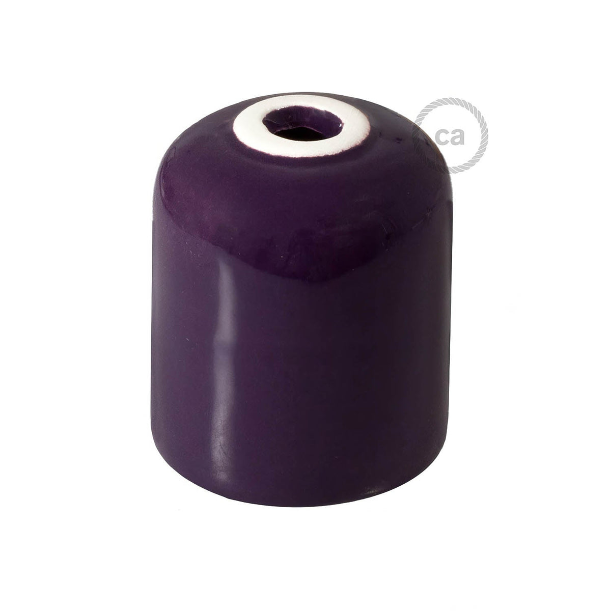 Kit portalampada E27 in ceramica - Viola