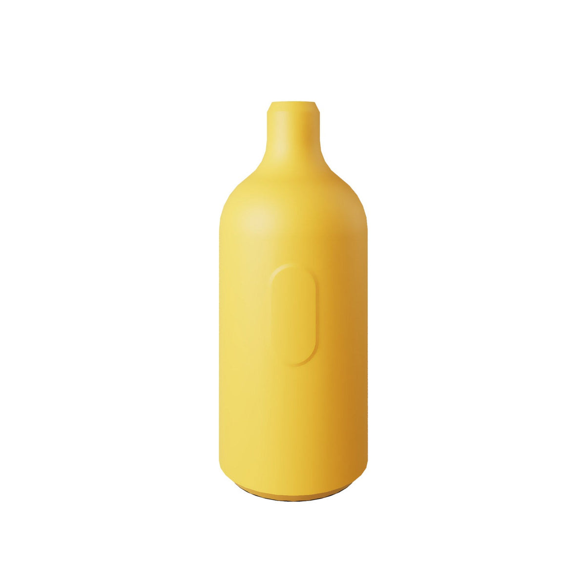 Kit portalampada E27 in silicone con interruttore e serracavo nascosti - Giallo