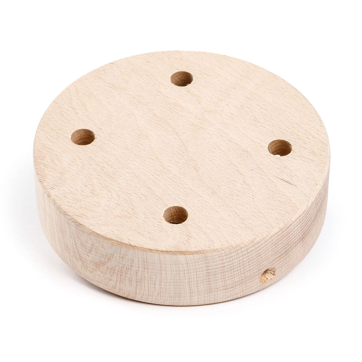 Kit rosone cilindrico in legno a 4 fori - Neutro
