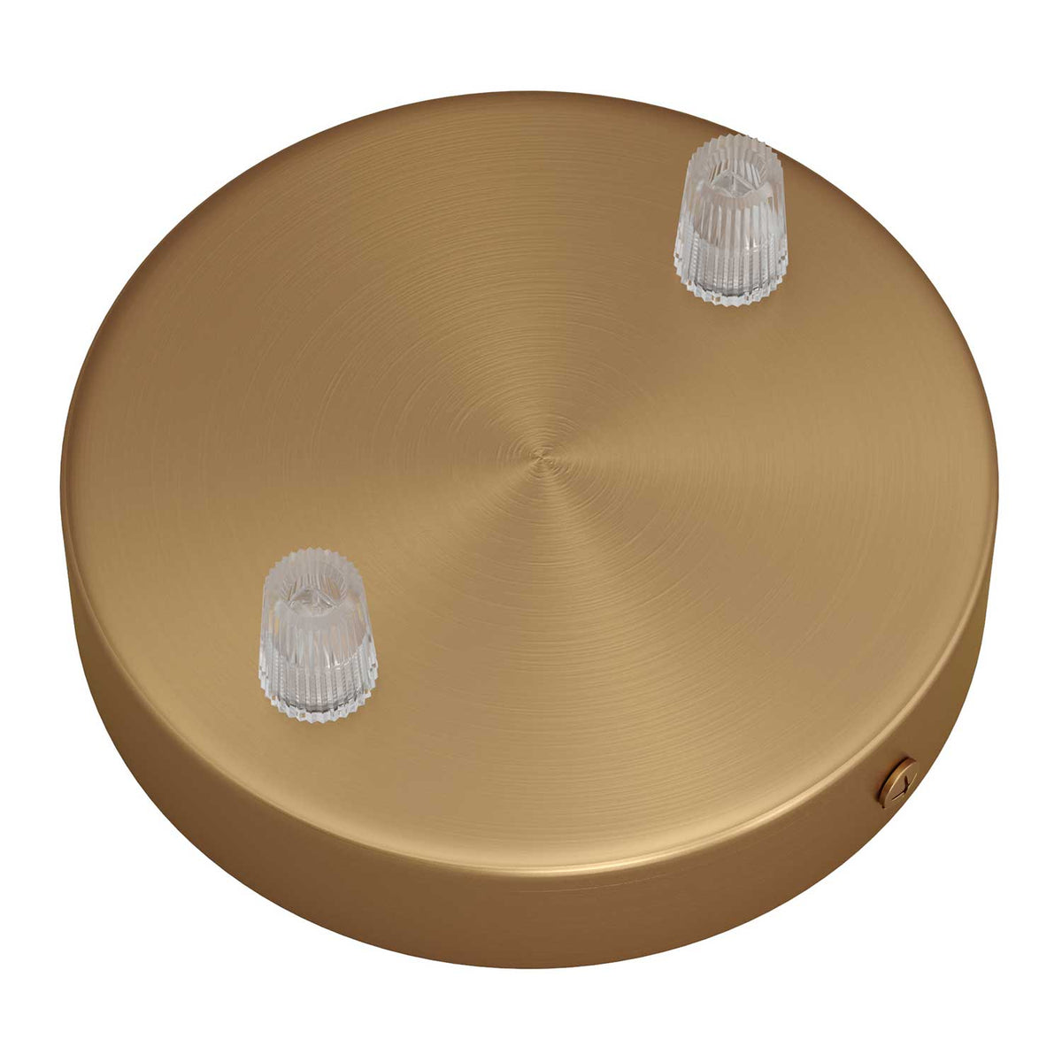 Kit rosone cilindrico in metallo a 2 fori - Bronzo satinato Conico