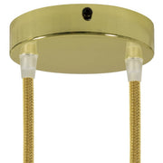Kit rosone cilindrico in metallo a 2 fori - Ottone Conico