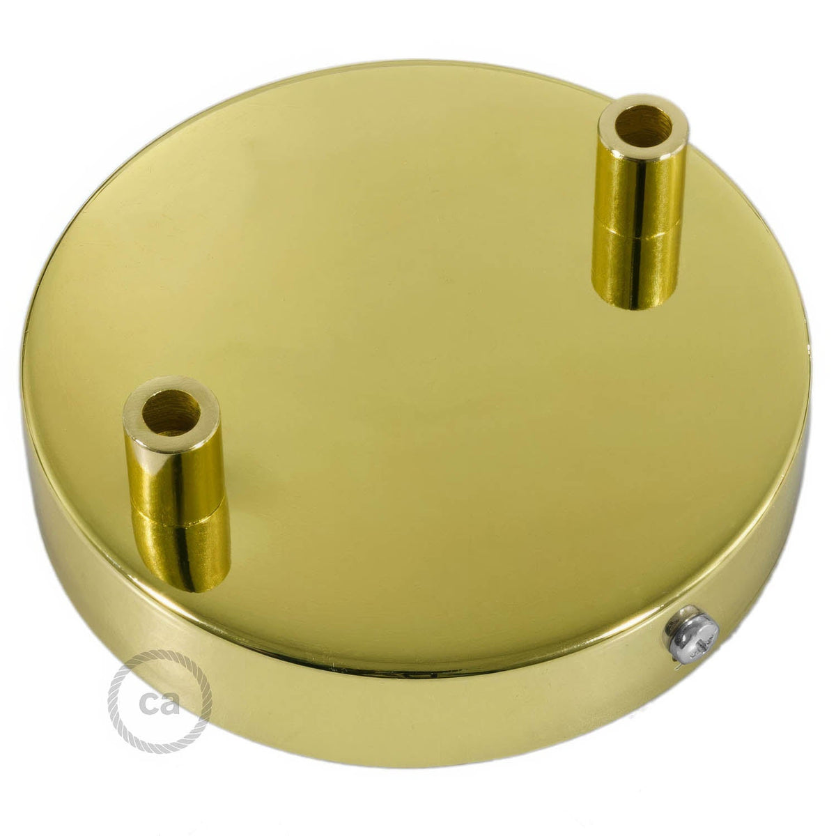 Kit rosone cilindrico in metallo a 2 fori - Ottone Cilindrico