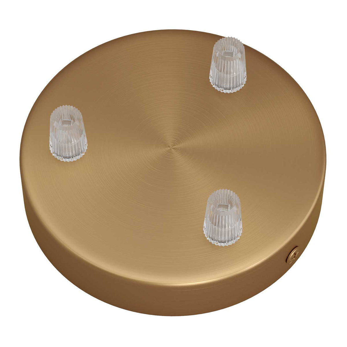 Kit rosone cilindrico in metallo a 3 fori - Bronzo satinato Conico