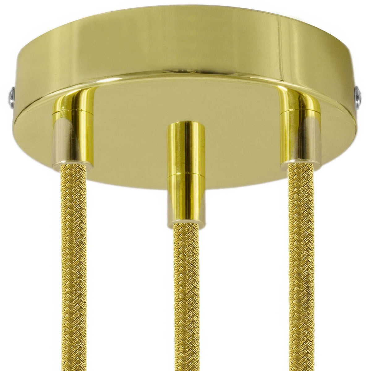 Kit rosone cilindrico in metallo a 3 fori - Ottone Cilindrico