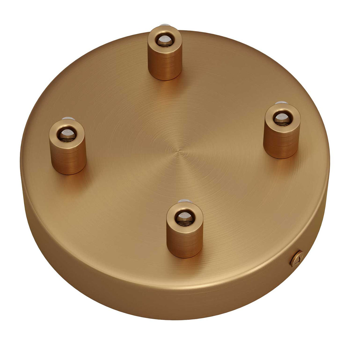 Kit rosone cilindrico in metallo a 4 fori - Bronzo satinato Cilindrico
