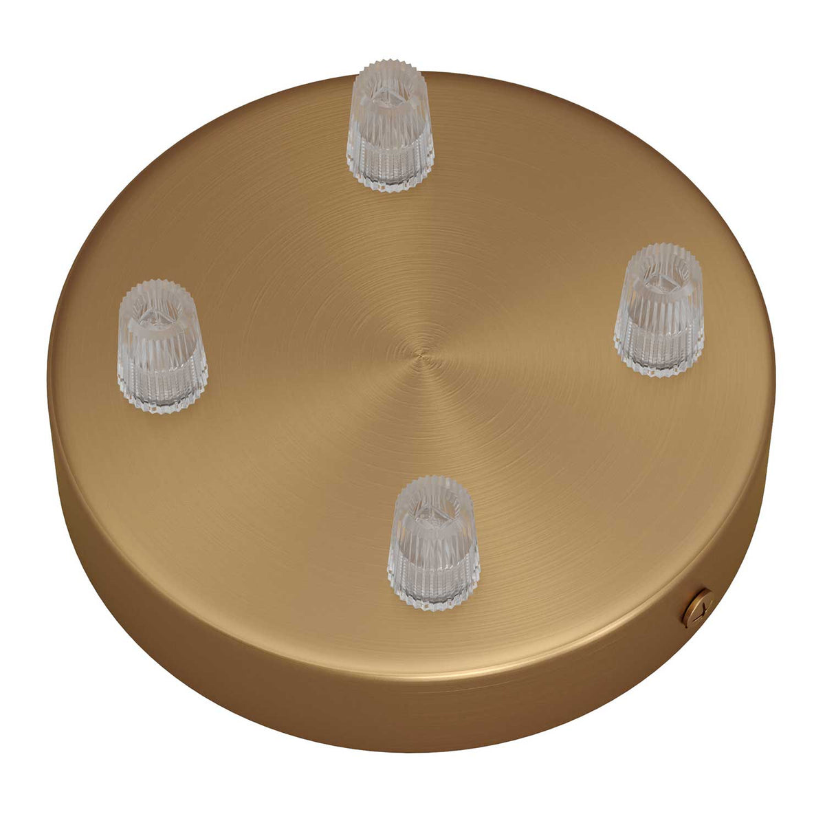 Kit rosone cilindrico in metallo a 4 fori - Bronzo satinato Conico