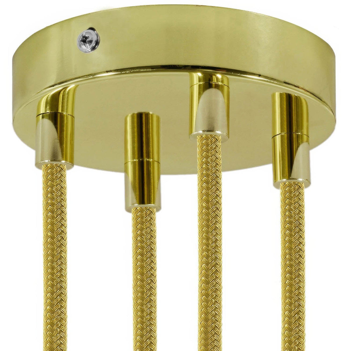 Kit rosone cilindrico in metallo a 4 fori - Ottone Cilindrico