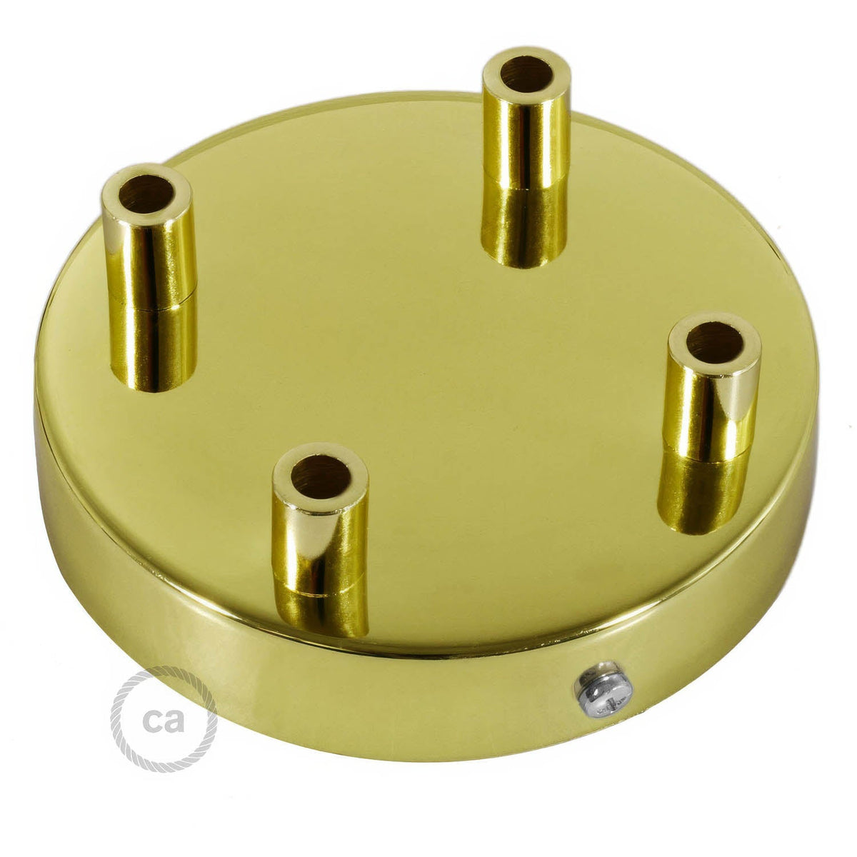 Kit rosone cilindrico in metallo a 4 fori - Ottone Cilindrico