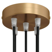 Kit rosone cilindrico in metallo a 5 fori - Bronzo satinato Conico