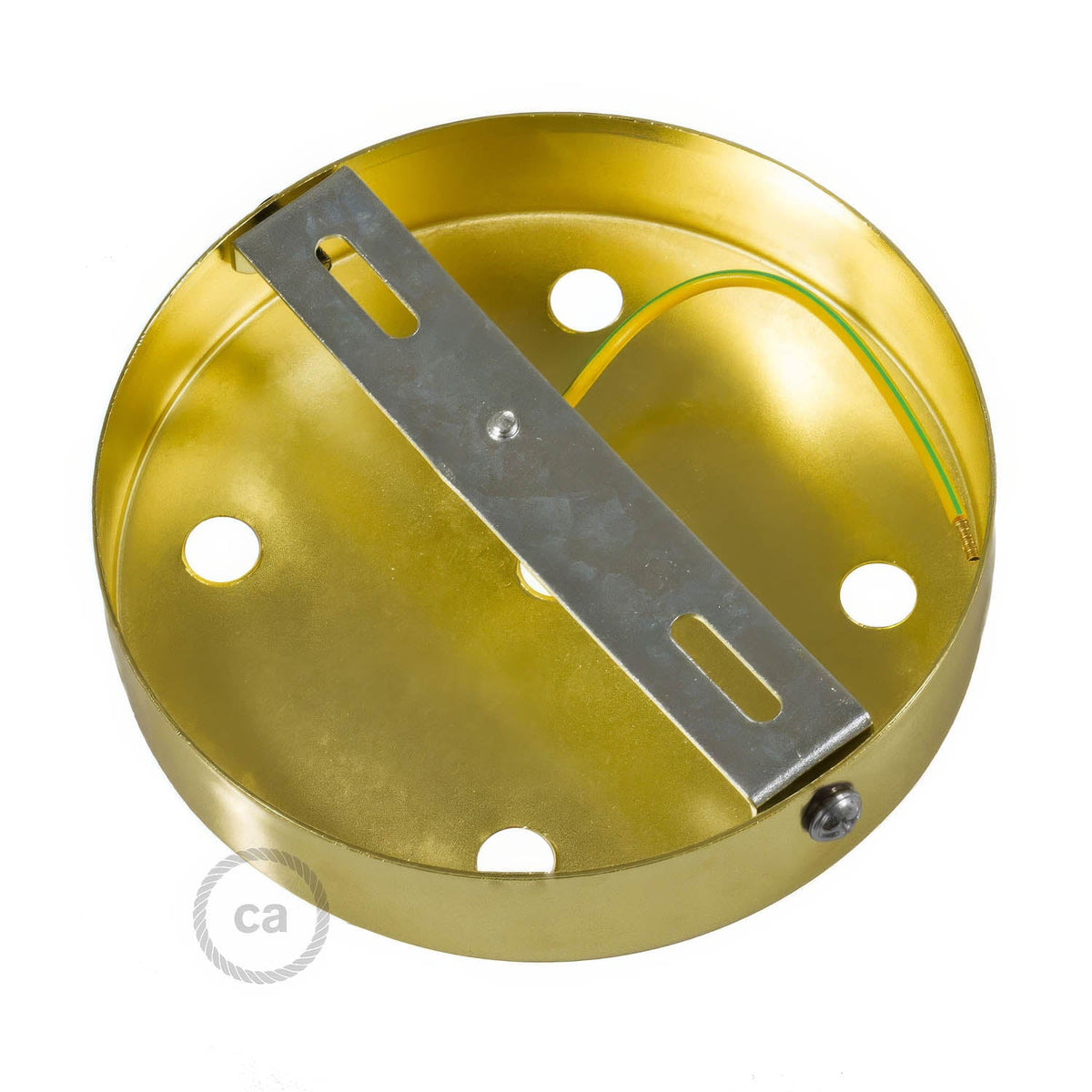 Kit rosone cilindrico in metallo a 5 fori - Ottone Cilindrico