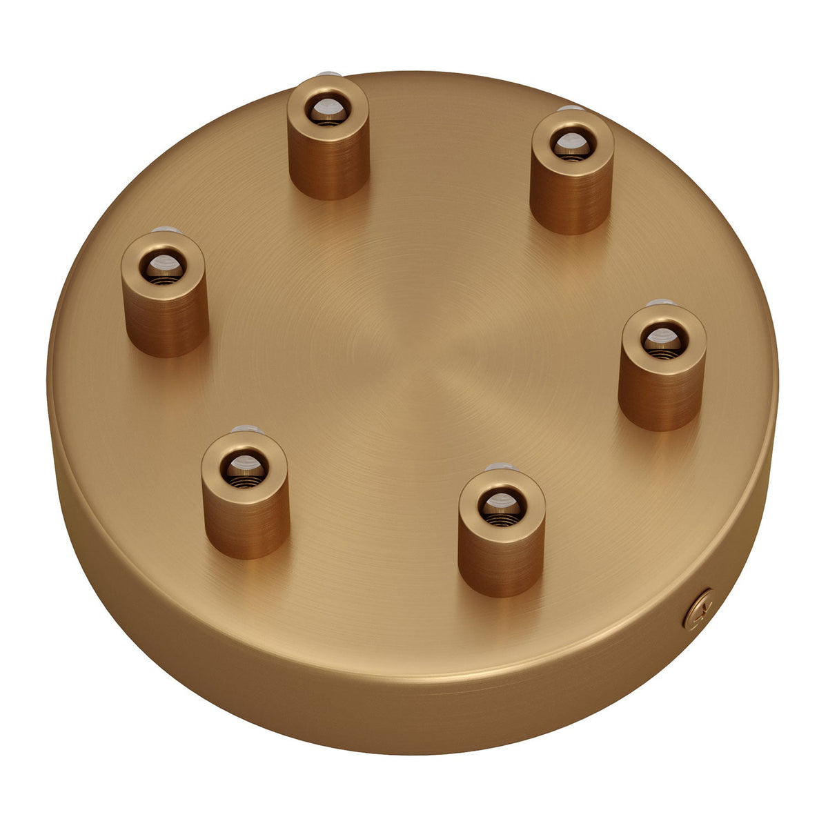 Kit rosone cilindrico in metallo a 6 fori - Bronzo satinato Cilindrico