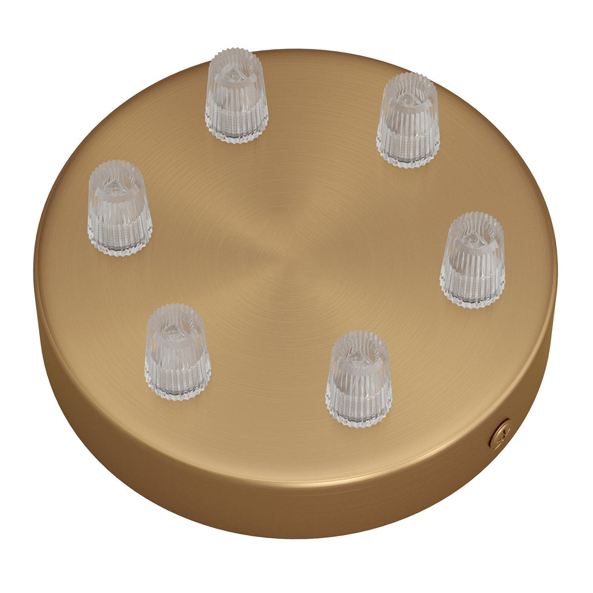 Kit rosone cilindrico in metallo a 6 fori - Bronzo satinato Conico