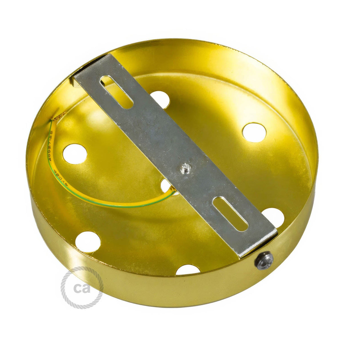 Kit rosone cilindrico in metallo a 7 fori - Ottone Conico