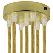 Kit rosone cilindrico in metallo a 7 fori - Ottone Conico