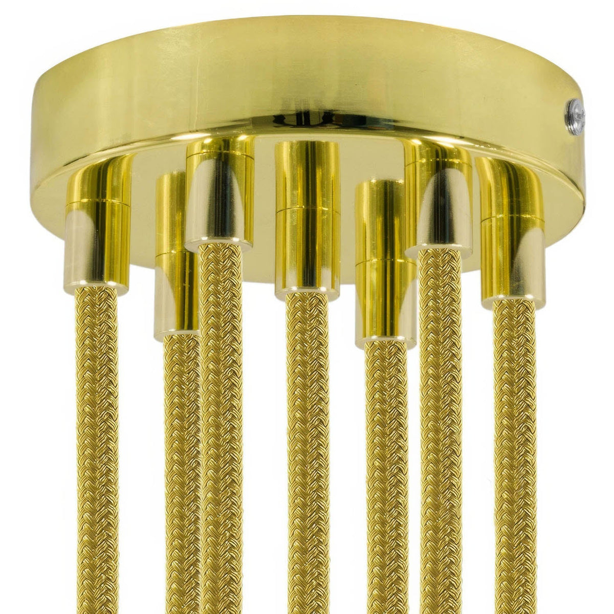 Kit rosone cilindrico in metallo a 7 fori - Ottone Cilindrico