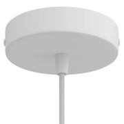 Kit rosone cilindrico in metallo - Bianco opaco Conico