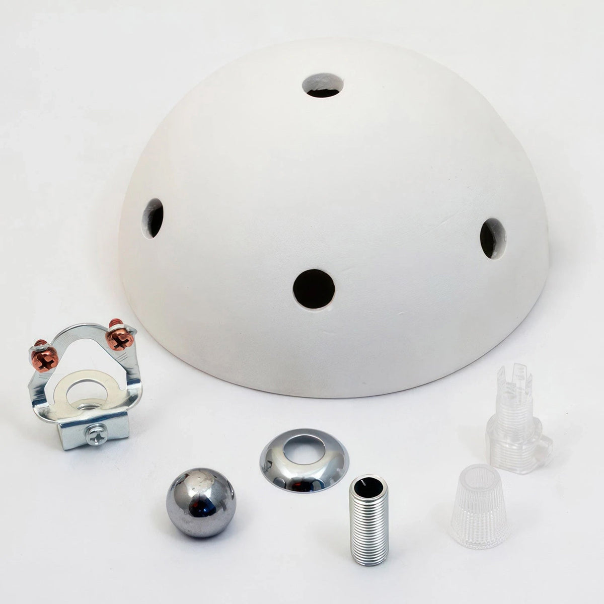 Kit rosone in ceramica a 6 fori - Biscotto