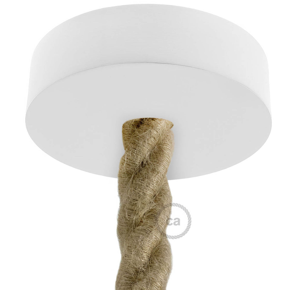 Kit rosone in legno per cordone 2XL - Bianco