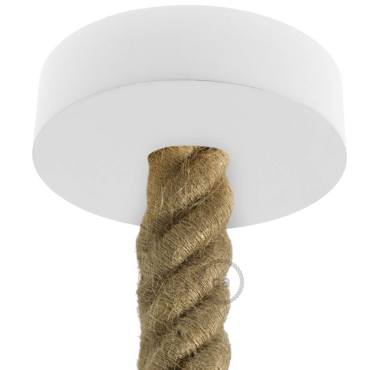 Kit rosone in legno per cordone 3XL - Bianco