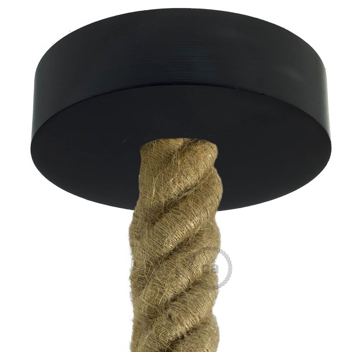 Kit rosone in legno per cordone 3XL - Nero