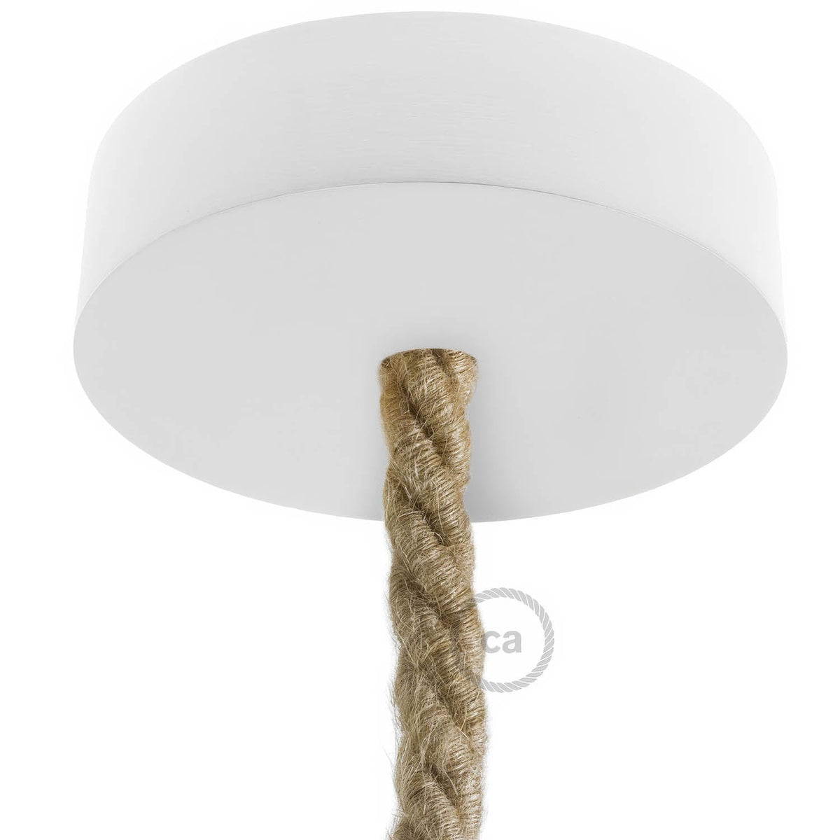Kit rosone in legno per cordone XL - Bianco