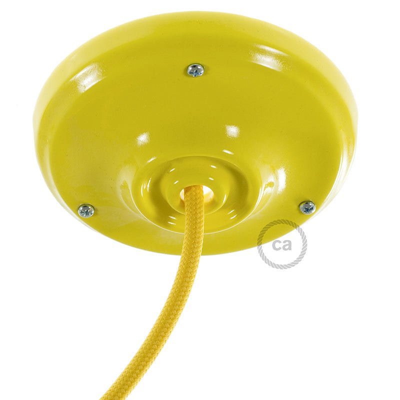 Kit rosone in porcellana - Giallo
