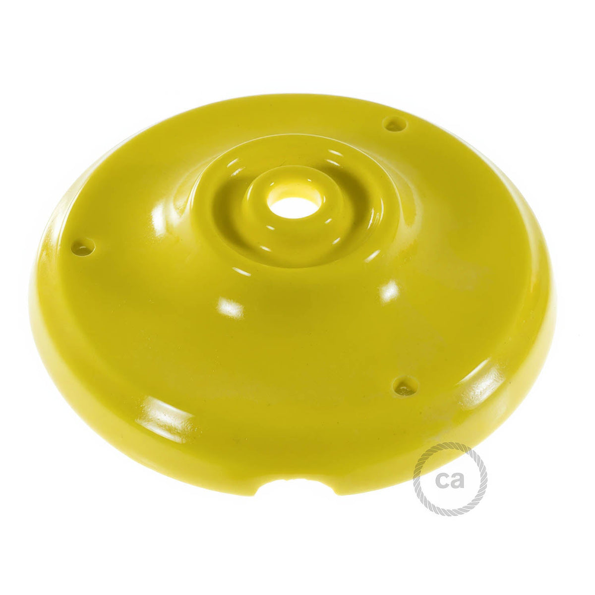 Kit rosone in porcellana - Giallo