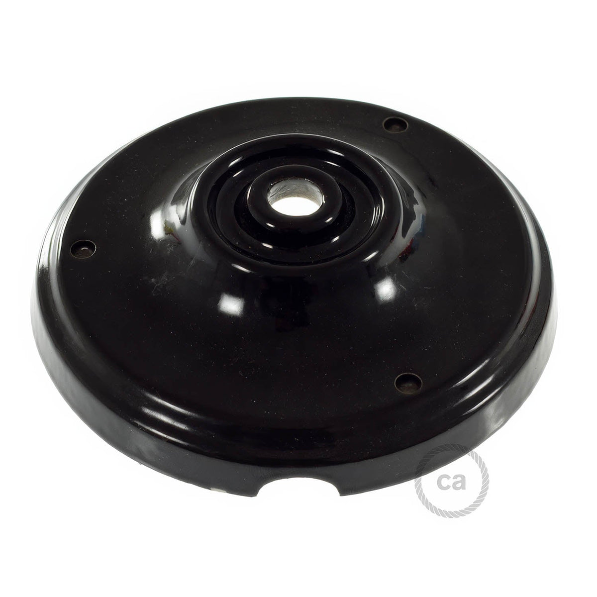 Kit rosone in porcellana - Nero