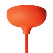 Kit rosone in silicone con foro centrale e predisposizione per foro laterale - Arancione