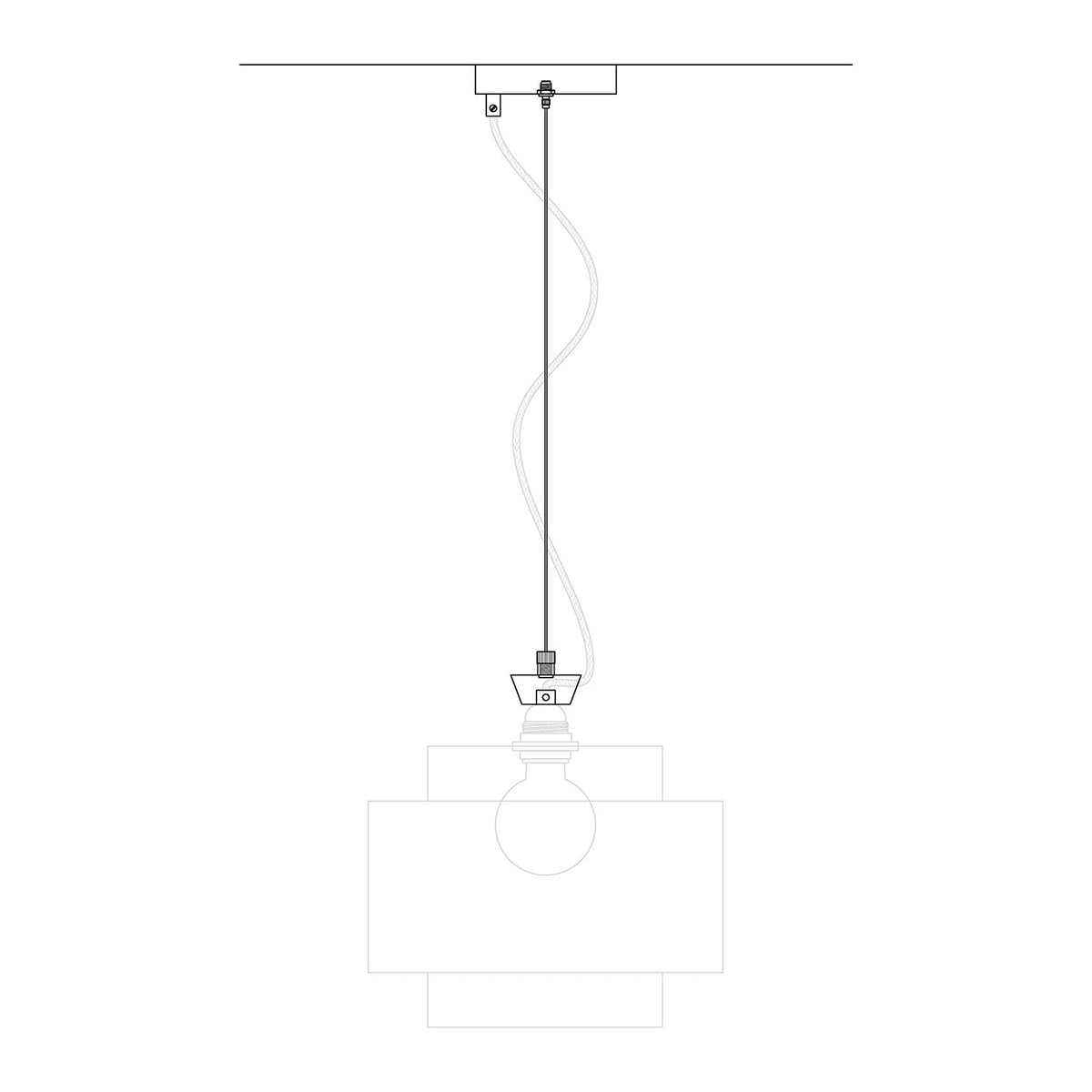 Kit Rosone Ø 120 mm con sospensione in acciaio e bilanciatore millimetrico - Cromo