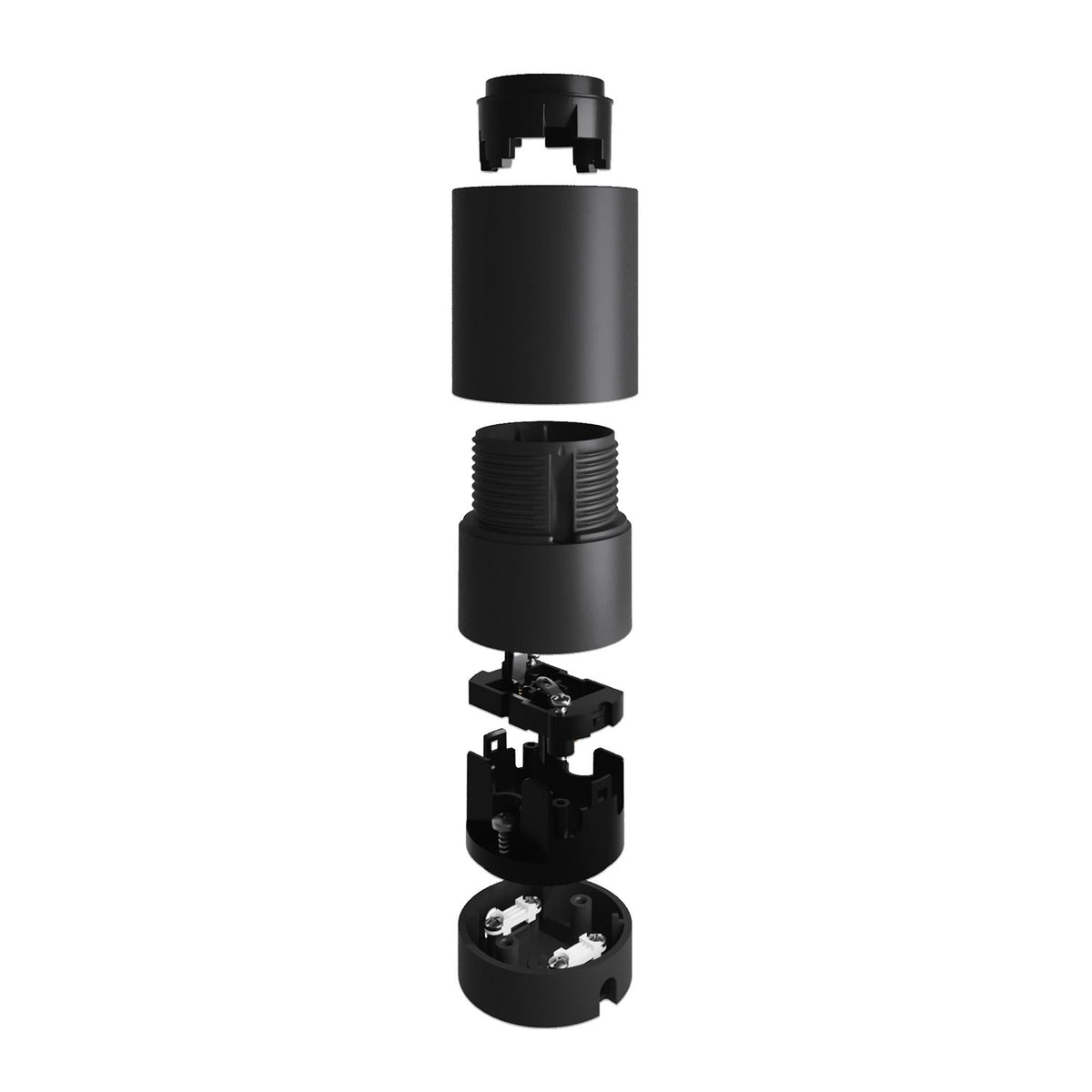 Kit Spostaluce con portalampada E27 - Nero