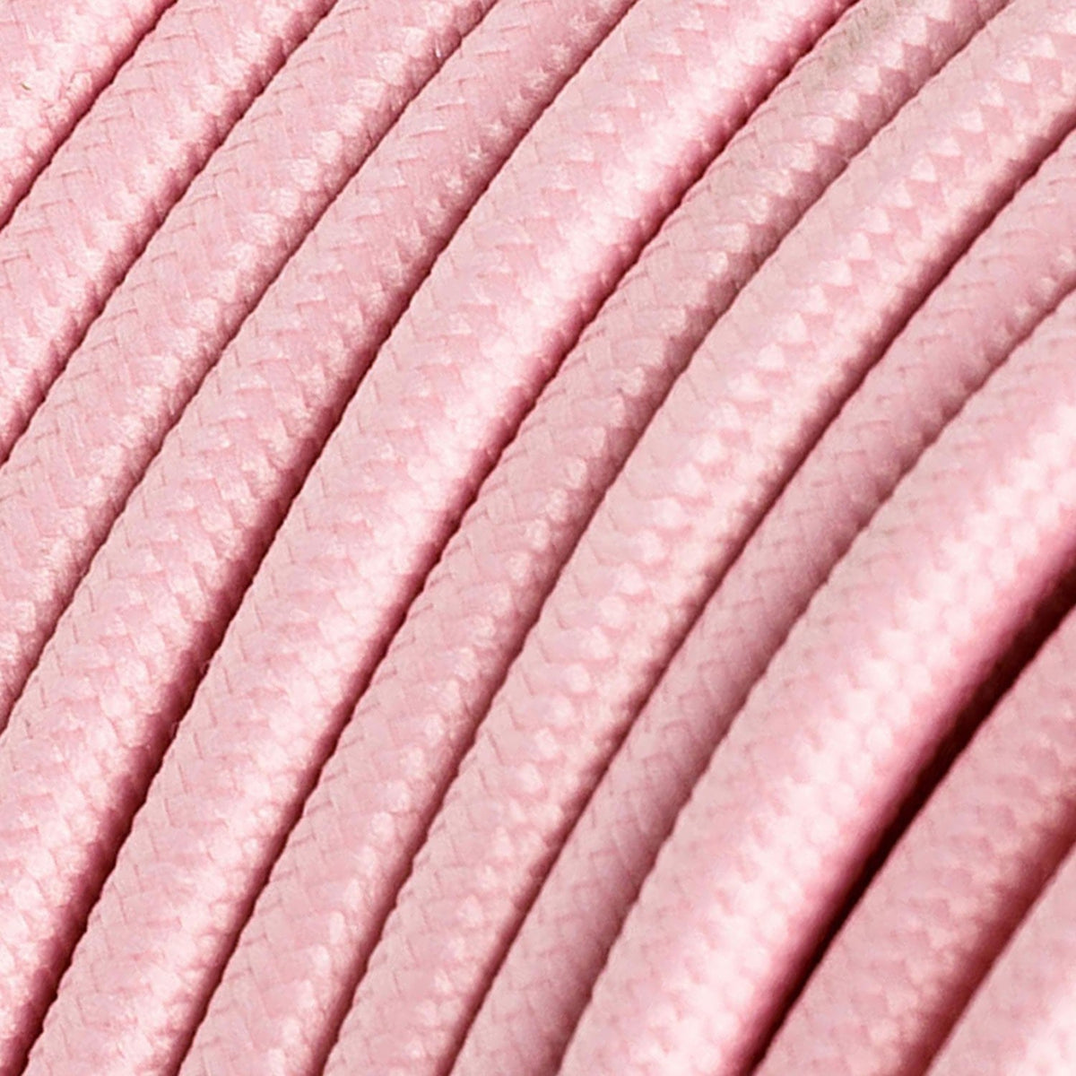 Lampada a sospensione colorata in silicone con cavo tessile - Salmone