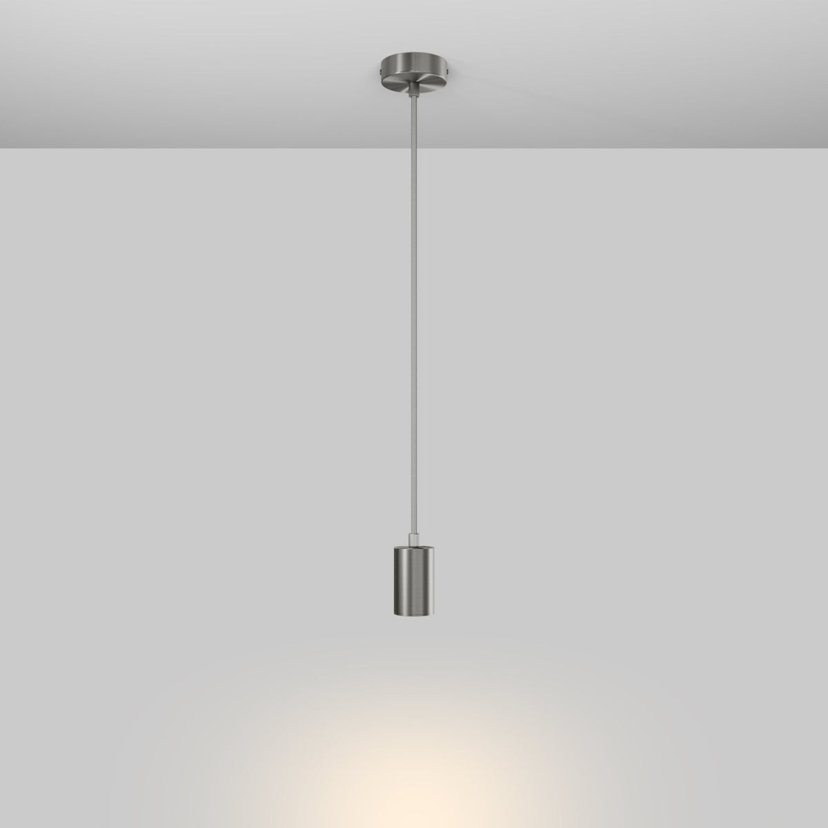 Lampada a sospensione con faretto GU10 Bispot - Titanio satinato