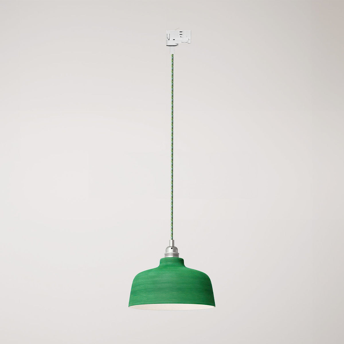 Lampada a sospensione con paralume Coppa e adattatore per binario - Evergreen striato