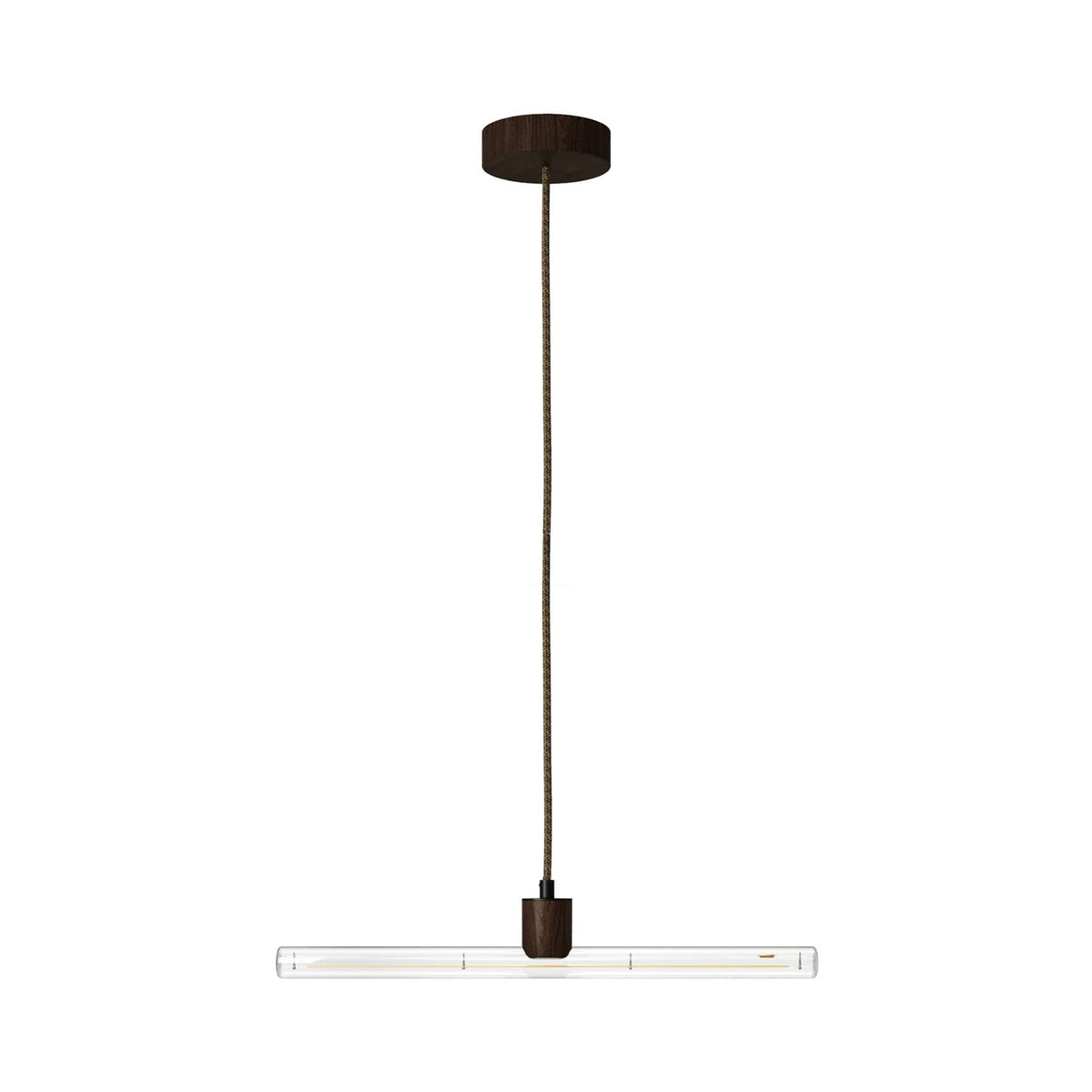 Lampada a sospensione esse14 con attacco S14d - Effetto Wengé