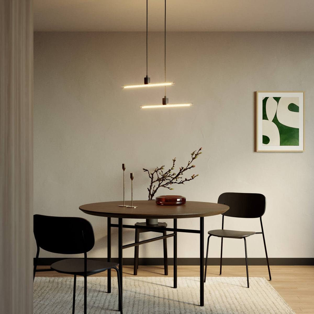 Lampada a sospensione esse14 con attacco S14d - Nero