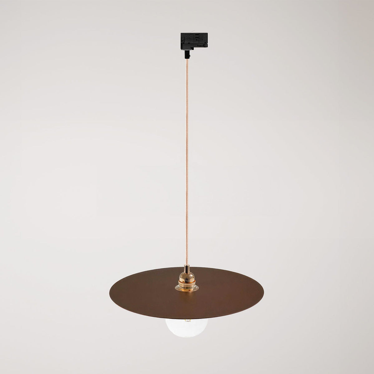Lampada a sospensione per binari con paralume XL Ellepi - Effetto corten