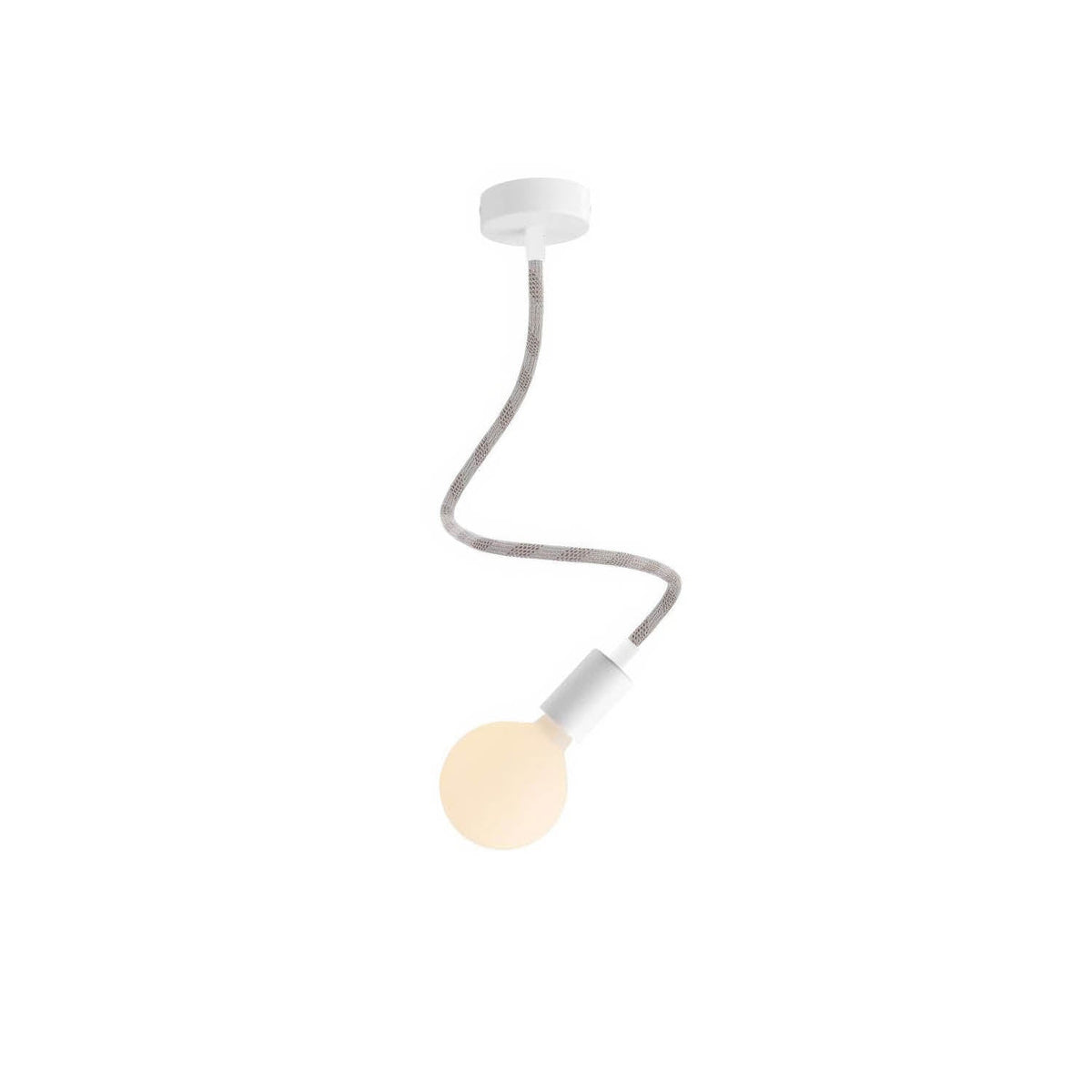 Lampada Creative Flex 60 cm da parete o soffitto - Bianco opaco