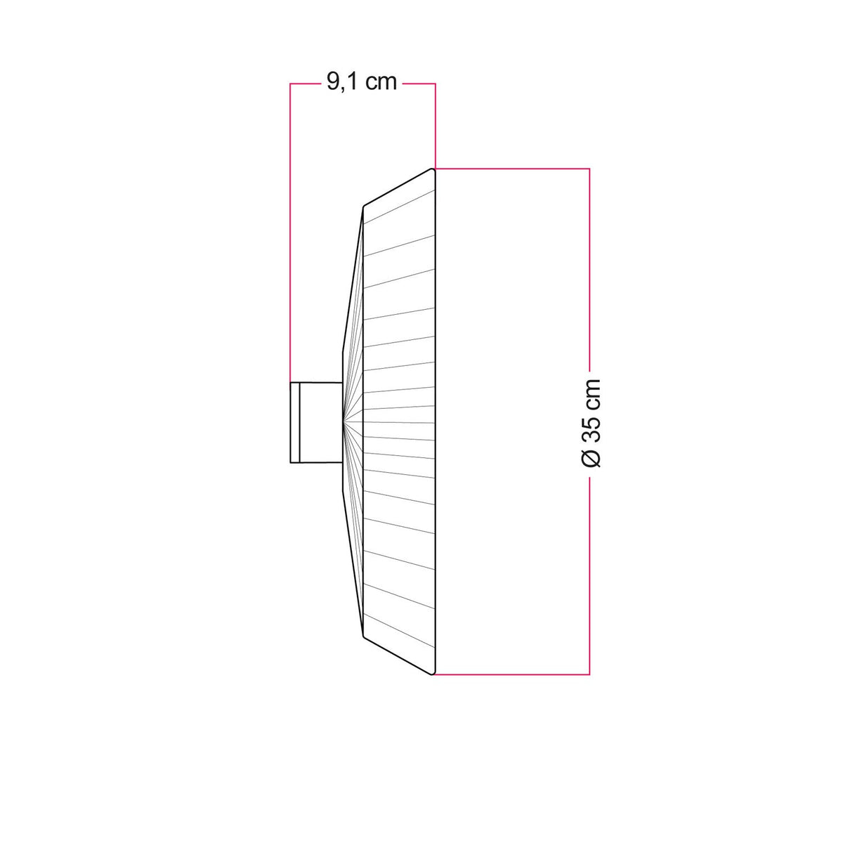 Lampada da parete e soffitto con paralume in rafia Moorea