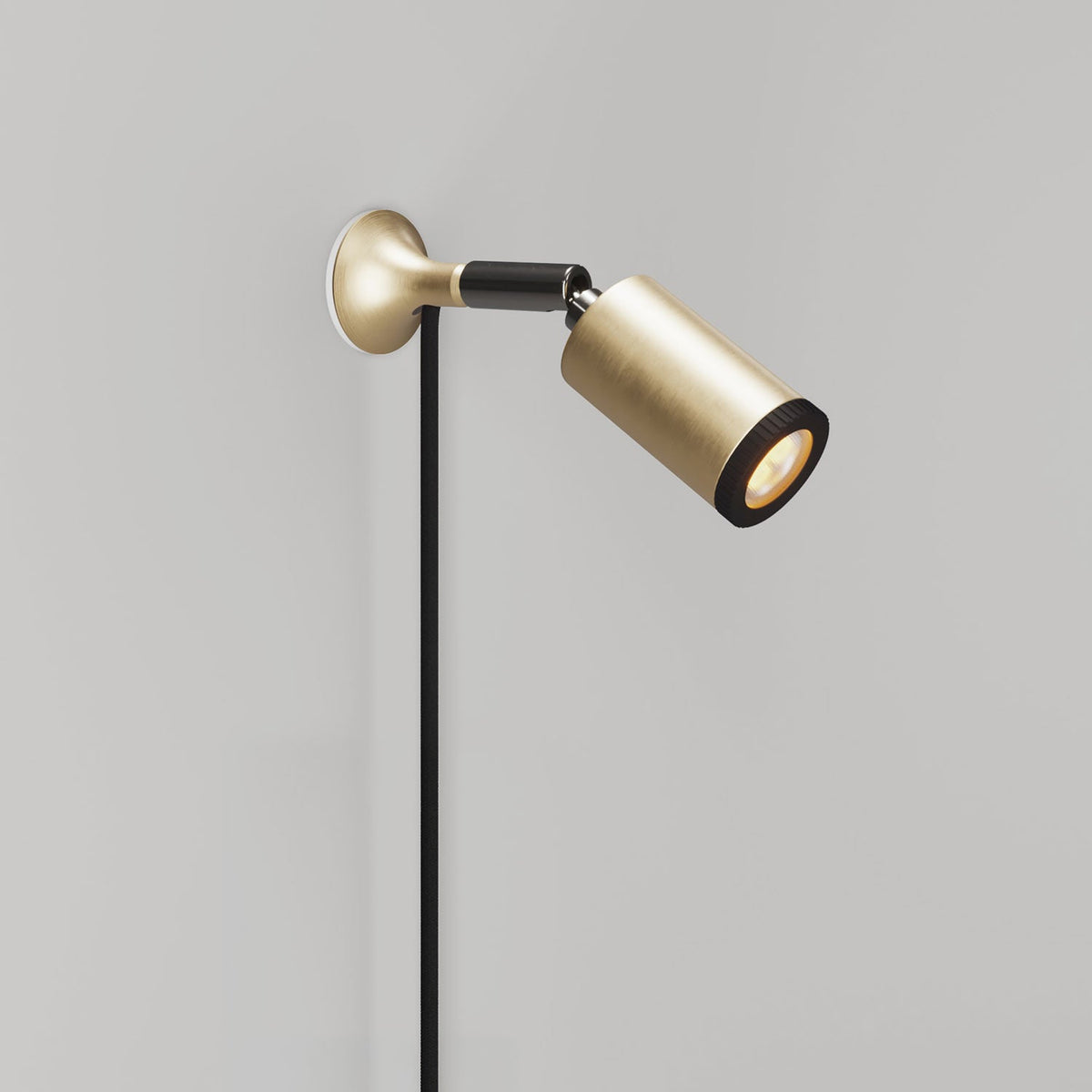 Lampada da parete MAG-Y con snodo e luce spot - Bronzo satinato