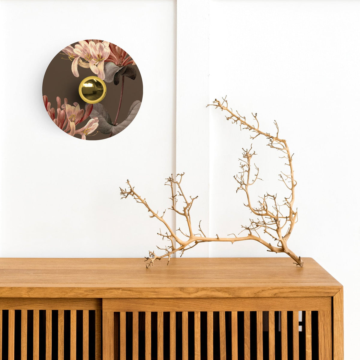 Lampada da parete o soffitto con paralume a disegni floreali 'Blossom Haven' Botanico Lonicera - Waterproof IP44