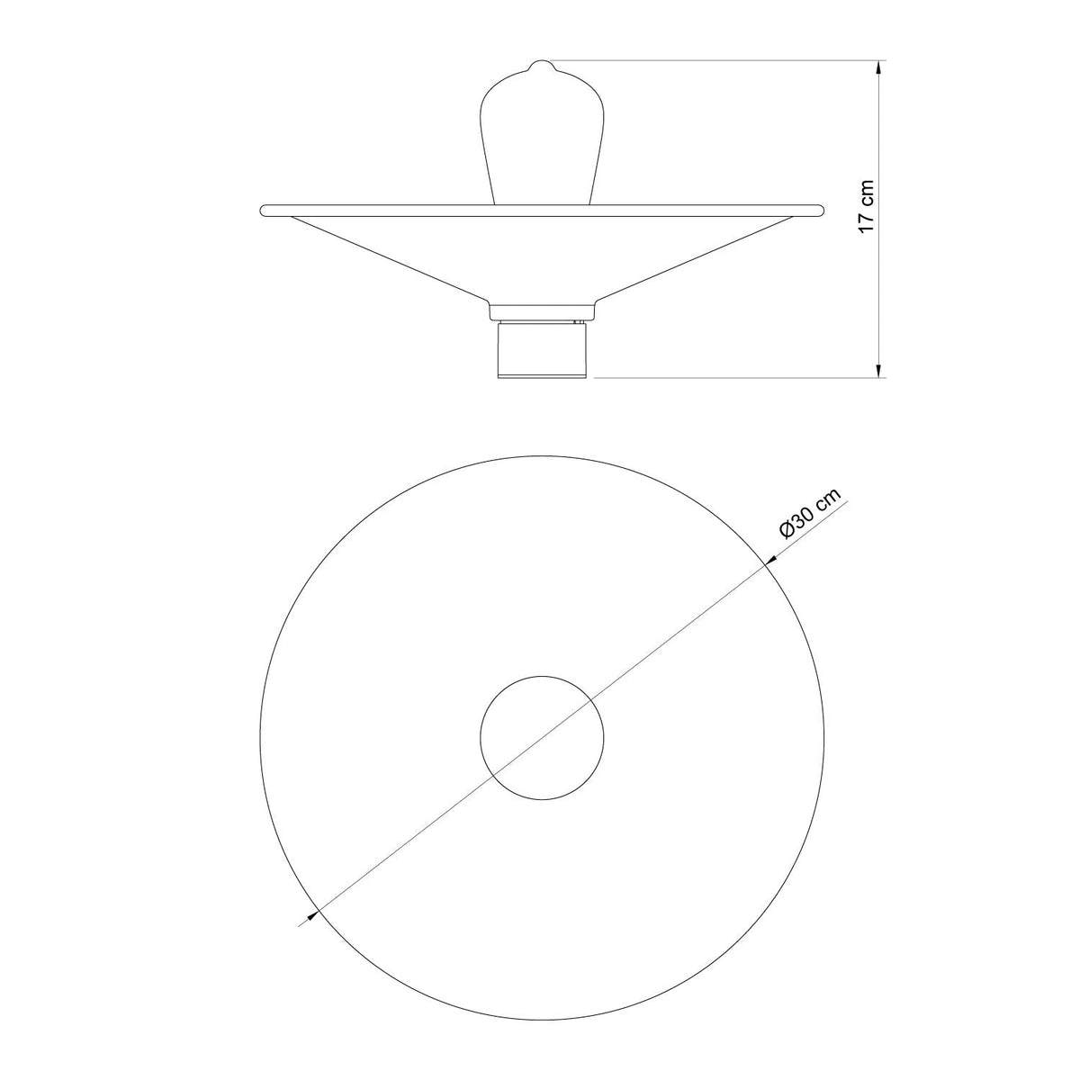 Lampada da soffitto Bianca con paralume in metallo Swing - Waterproof IP44 - IO