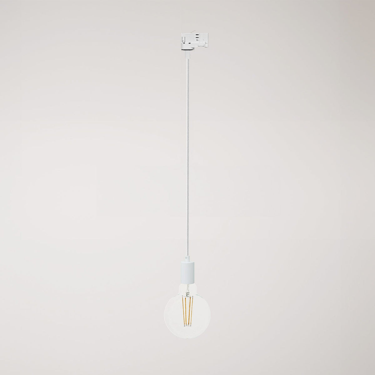 Lampada da soffitto in metallo per binari - Bianco