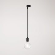 Lampada da soffitto in metallo per binari - Nero