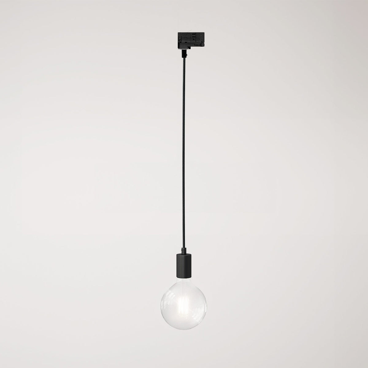 Lampada da soffitto in metallo per binari - Nero